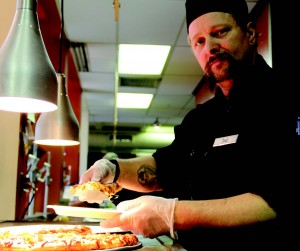david David serving food