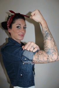 Kelli Aguilar as Rosie the Riveter