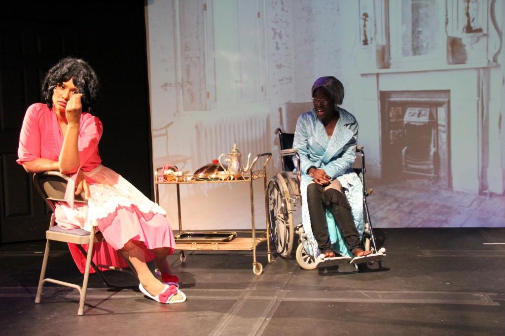 As a part of the 10 Minute Play Festival Monica Bridges and Aburu Shalom create the characters of the skit Whatever Happened to Baby Jane. The festival will be starting Wednesday 28 at 6:00pm and continue through Thursday, the 28th